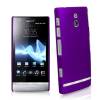 Plastic Cover Case for Sony Xperia P Purple